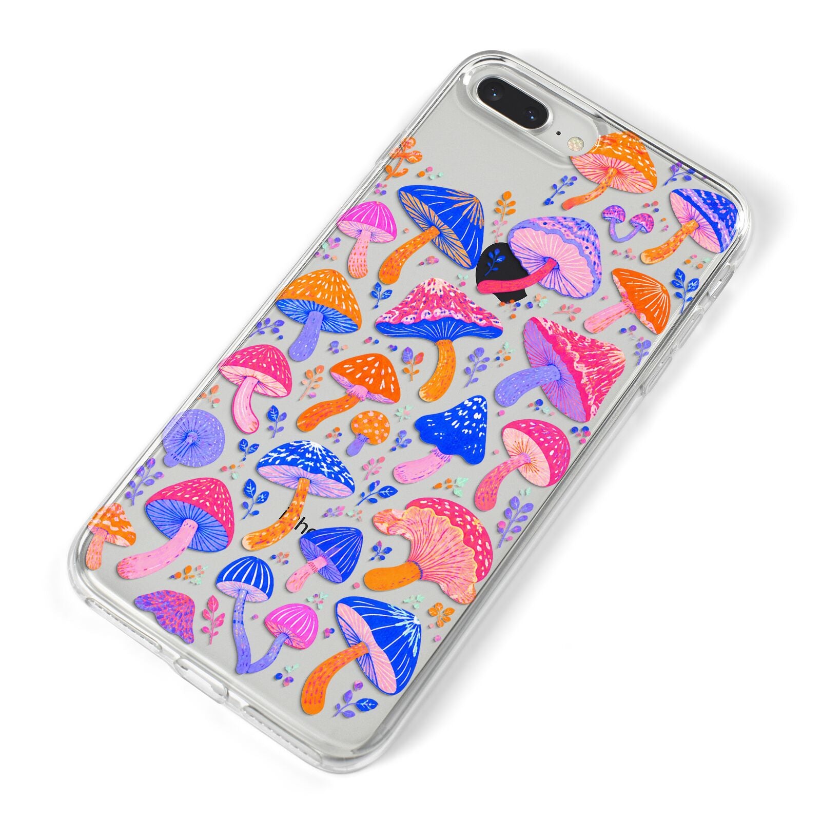 Mushroom Jive iPhone 8 Plus Bumper Case on Silver iPhone Alternative Image