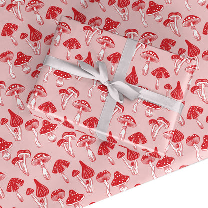 Mushroom Meadow Custom Wrapping Paper