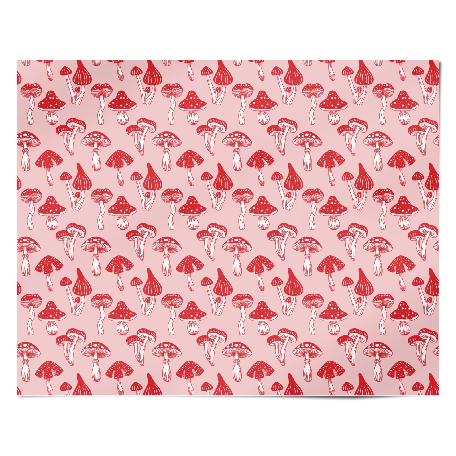 Mushroom Meadow Personalised Wrapping Paper Alternative