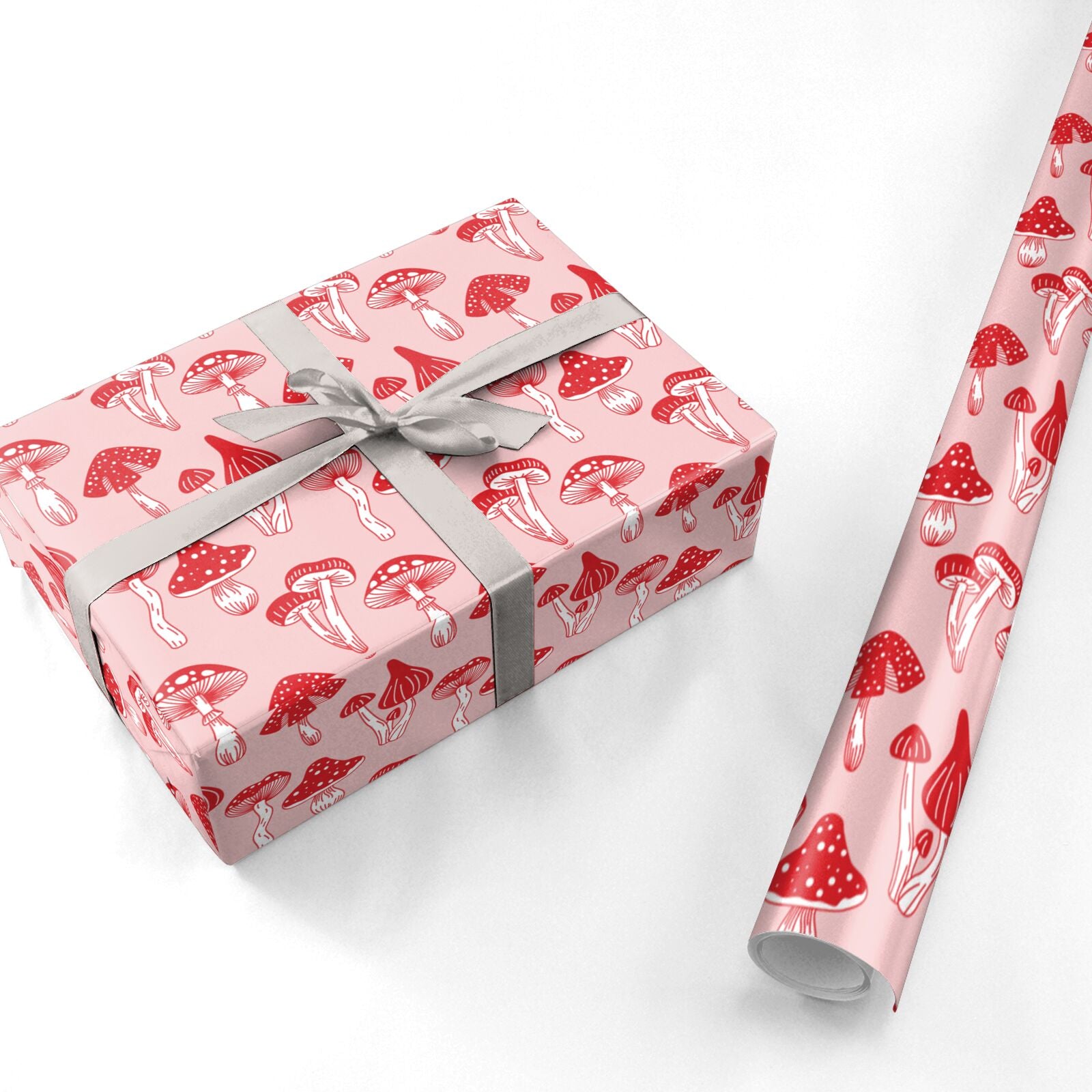 Mushroom Meadow Personalised Wrapping Paper