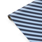 Navy and Light Blue Stripe Personalised Gift Wrap