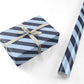 Navy and Light Blue Stripe Personalised Wrapping Paper