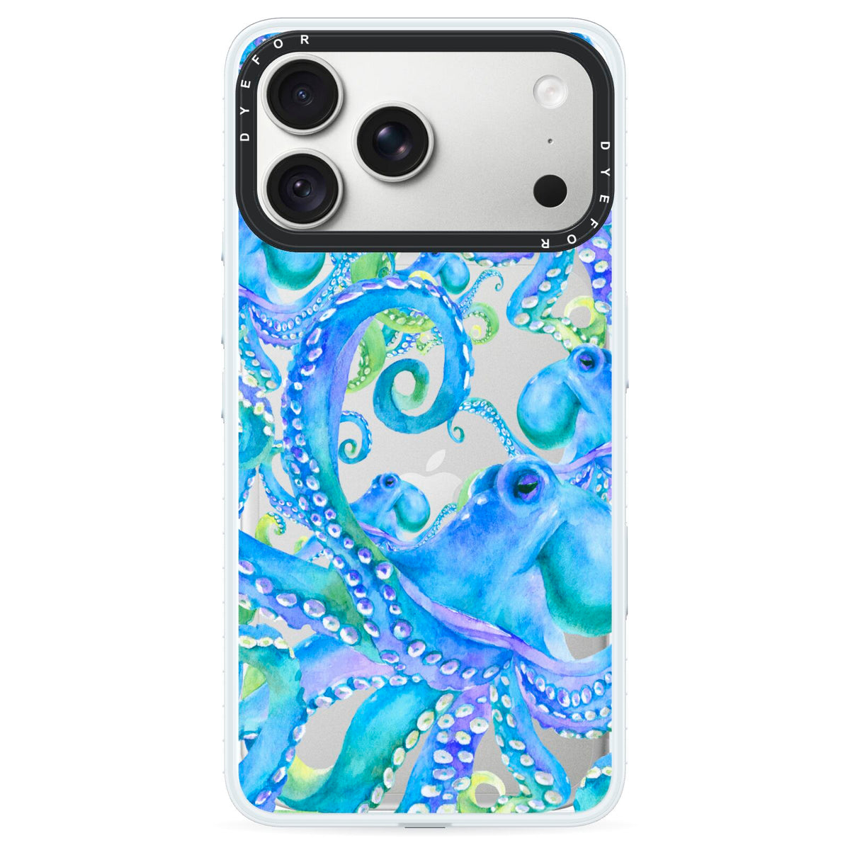 Octopus iPhone 18 Pro Max Black Impact Pre order Case on Silver phone
