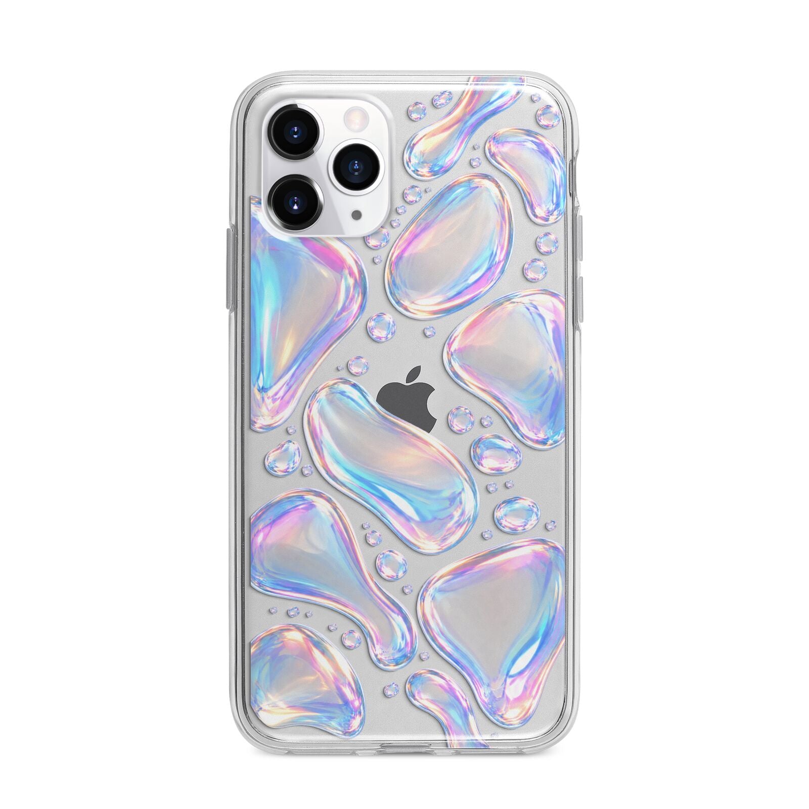 Opal Drift Apple iPhone 11 Pro Max in Silver with Bumper Case
