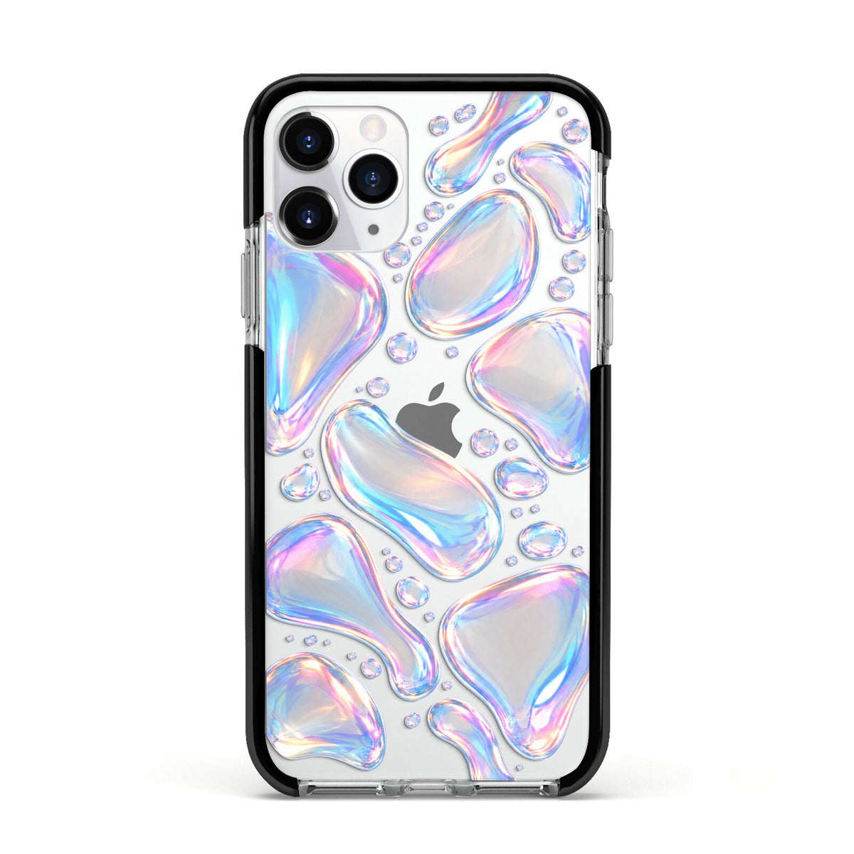 Opal Drift Apple iPhone 11 Pro in Silver with Black Impact Case