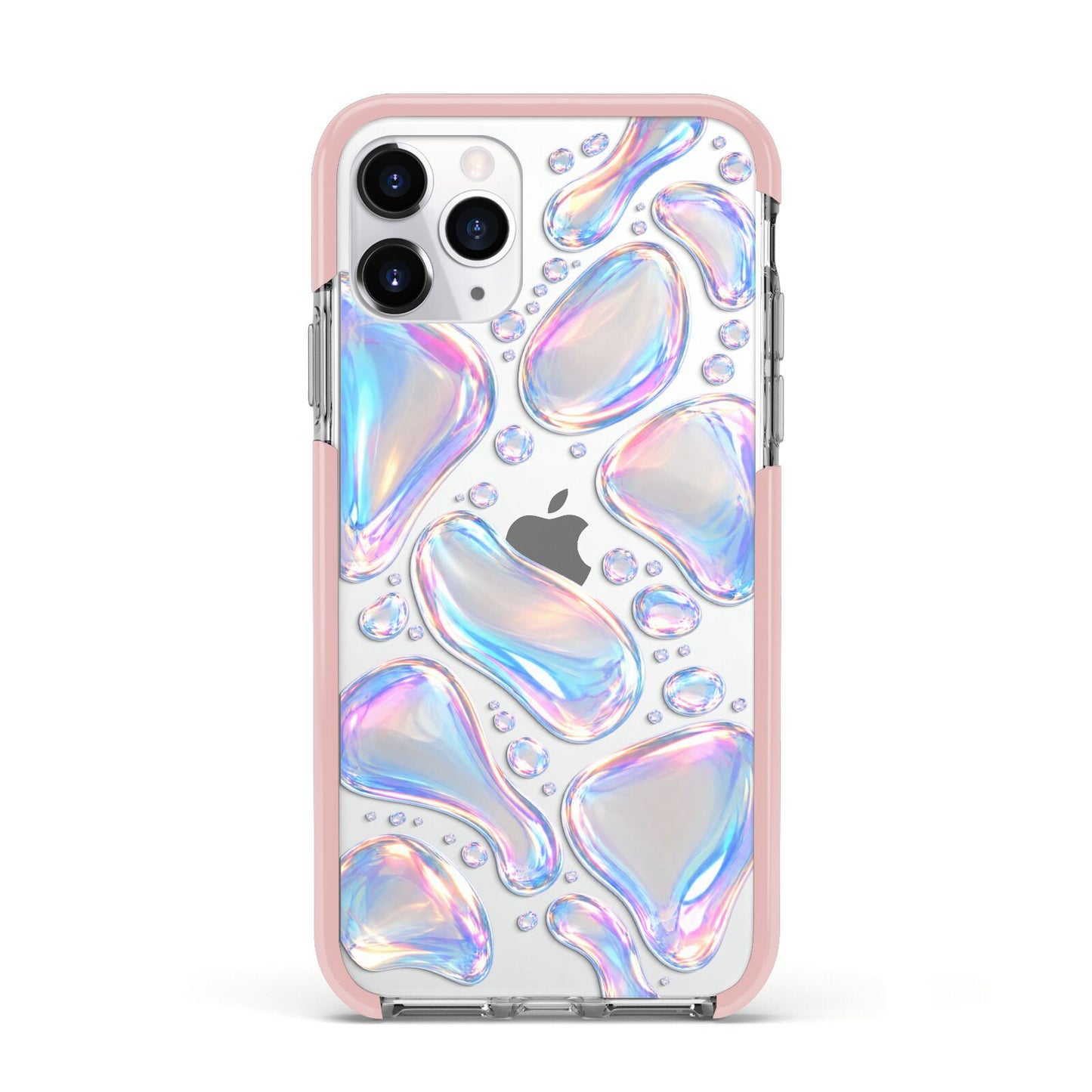 Opal Drift Apple iPhone 11 Pro in Silver with Pink Impact Case