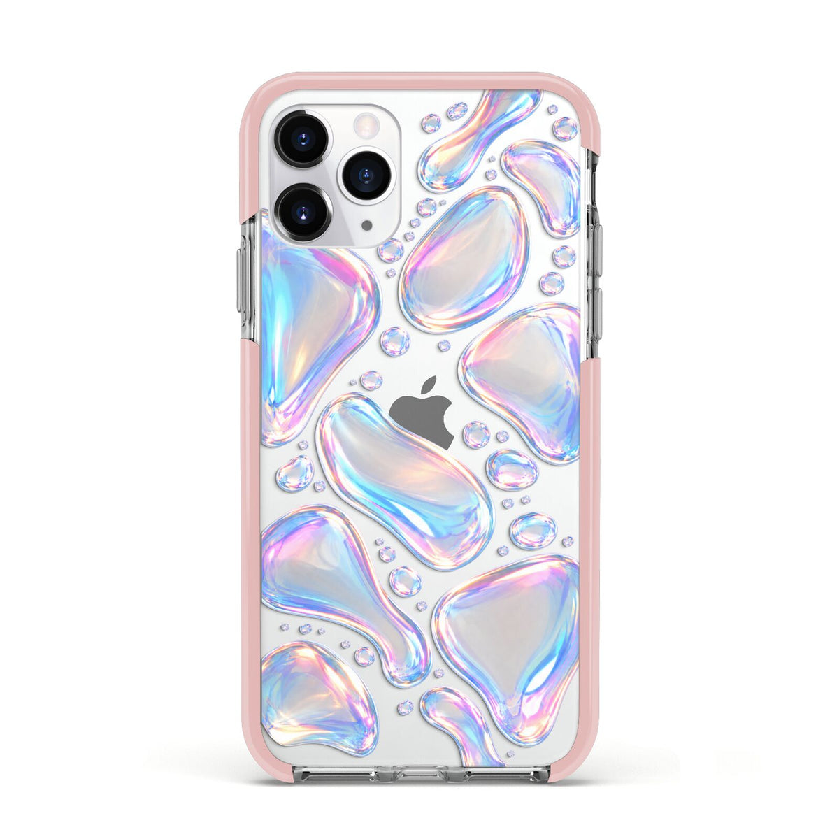 Opal Drift Apple iPhone 11 Pro in Silver with Pink Impact Case
