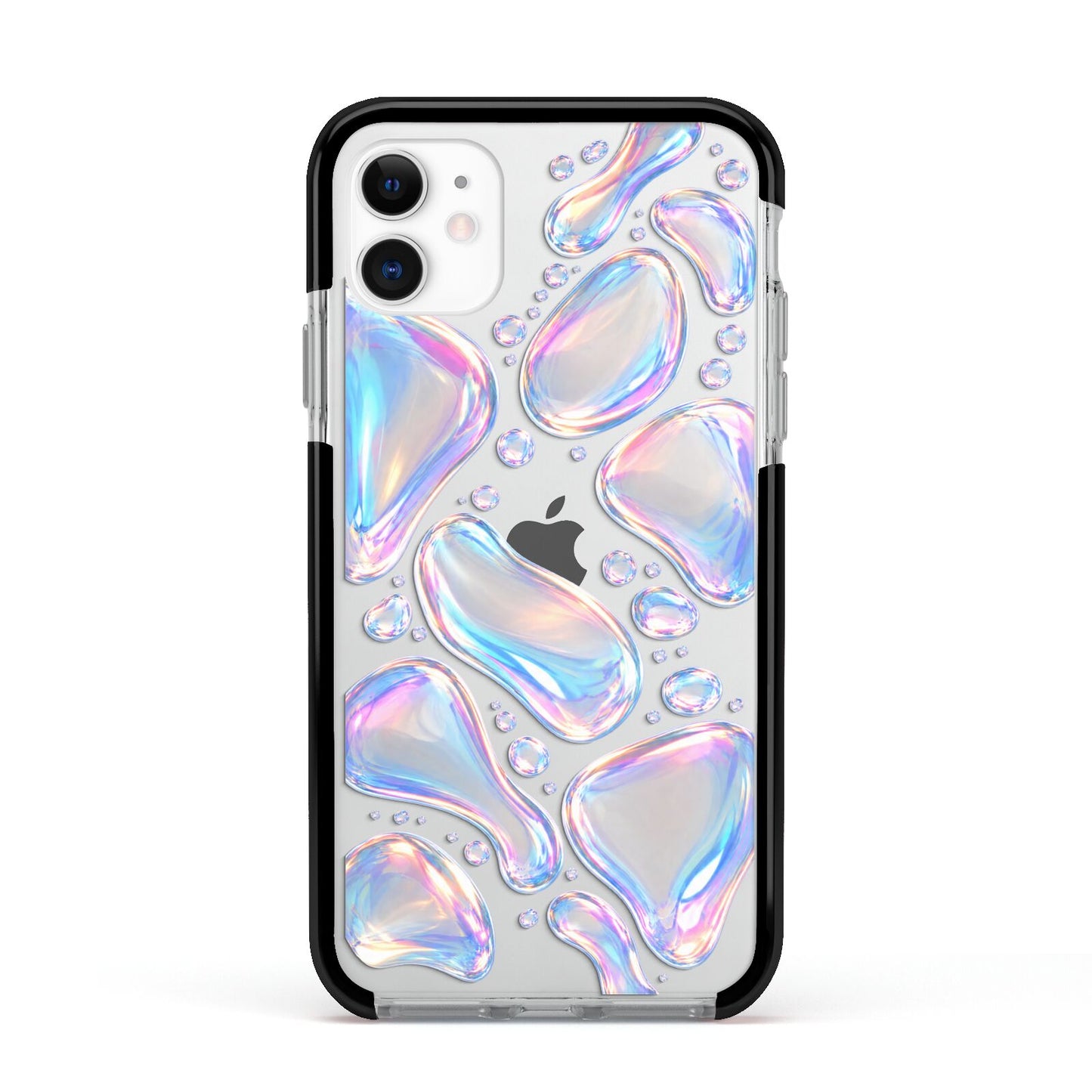 Opal Drift Apple iPhone 11 in White with Black Impact Case