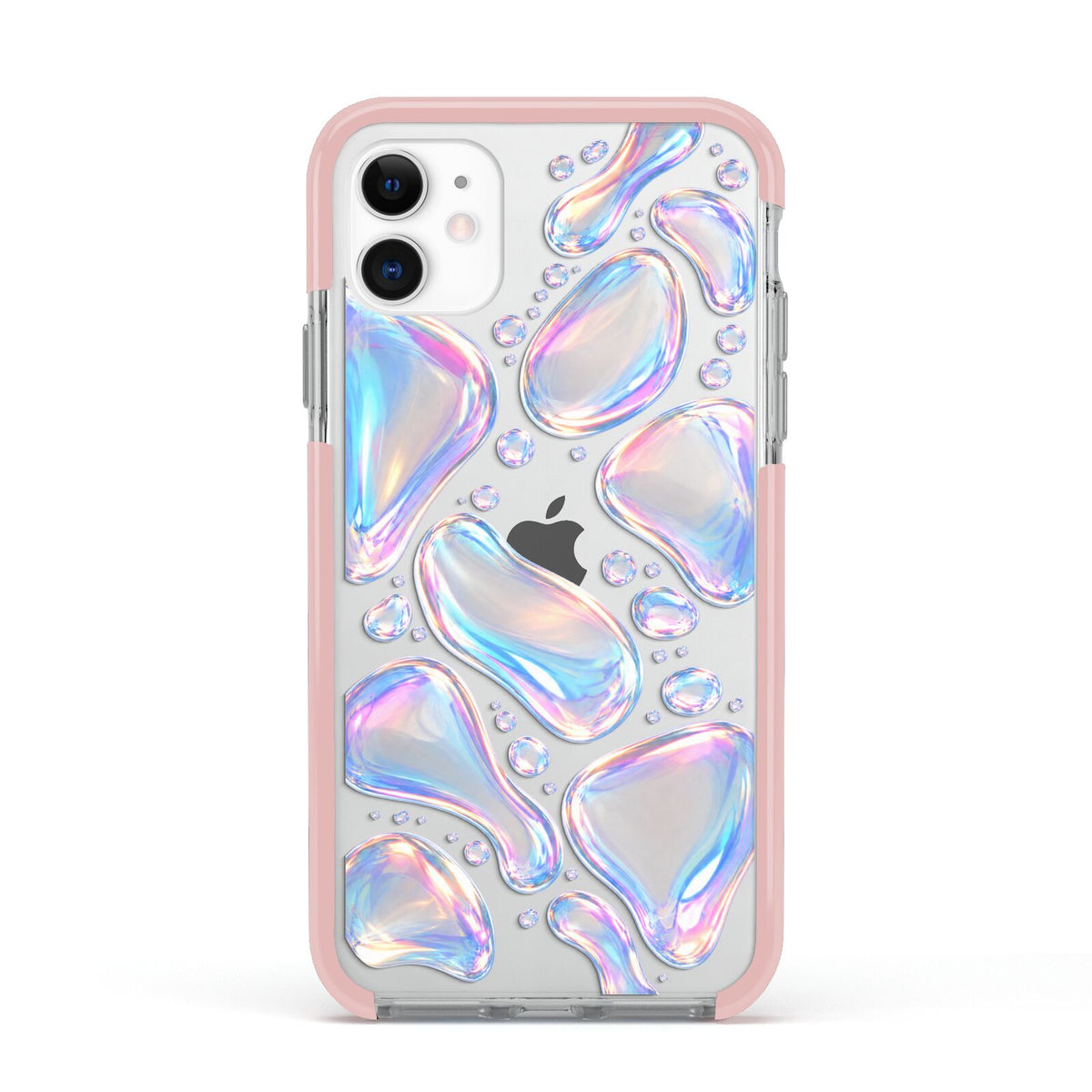 Opal Drift Apple iPhone 11 in White with Pink Impact Case