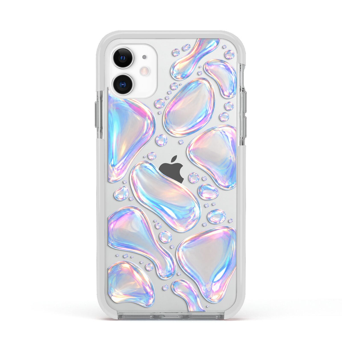 Opal Drift Apple iPhone 11 in White with White Impact Case