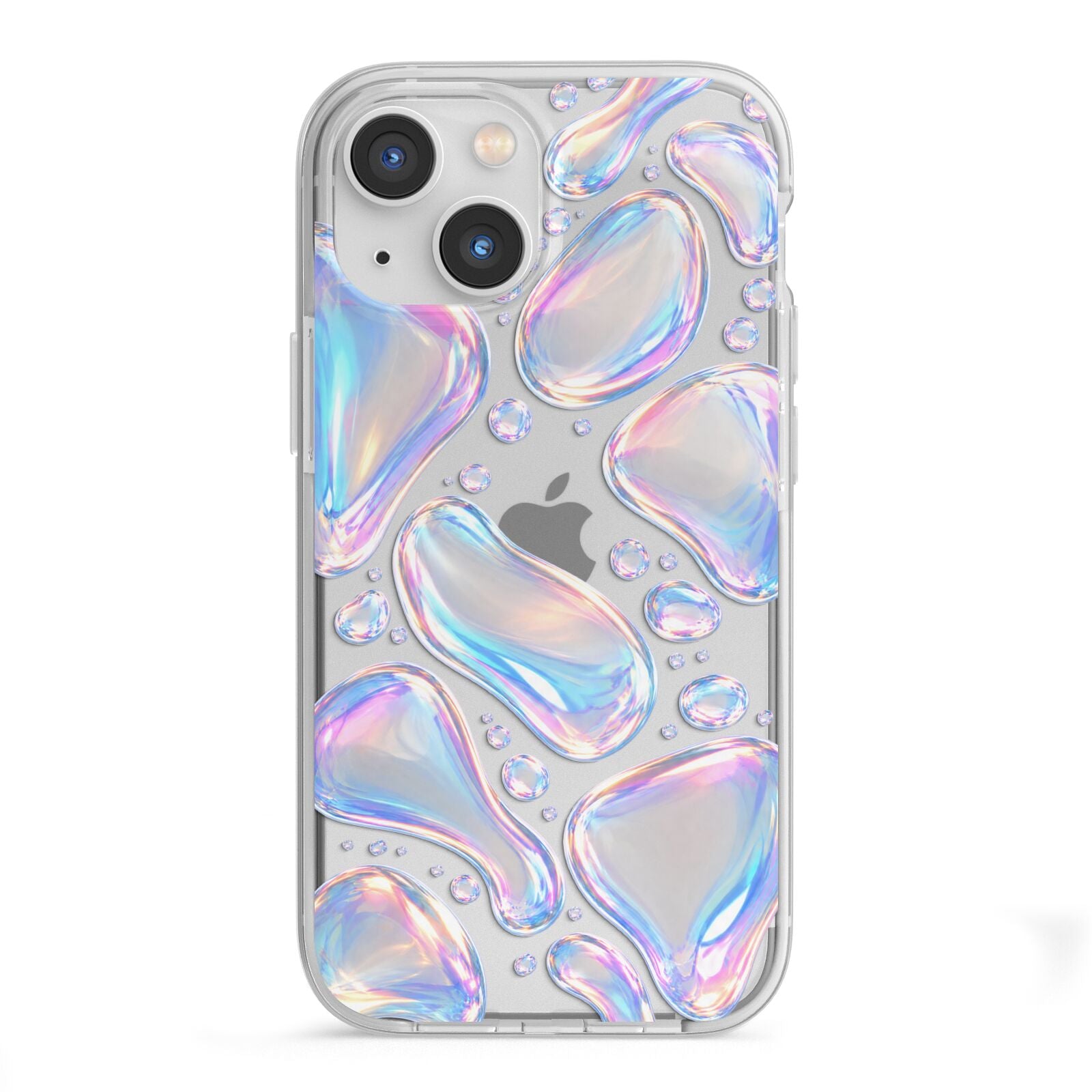Opal Drift iPhone 13 Mini TPU Impact Case with White Edges