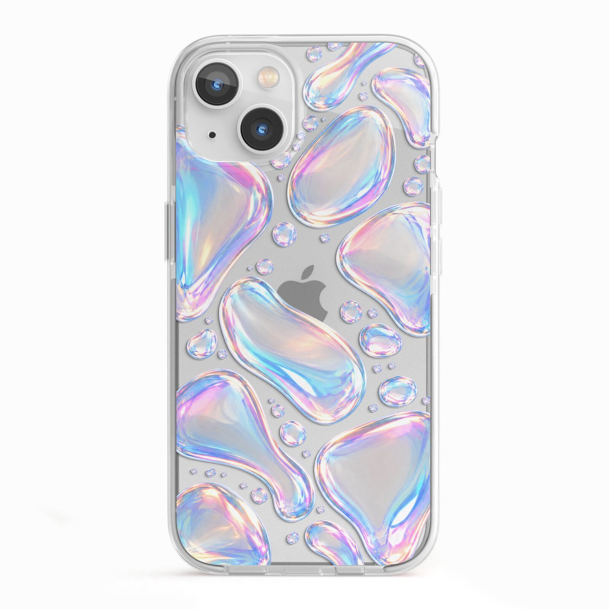 Opal Drift iPhone 13 TPU Impact Case with White Edges