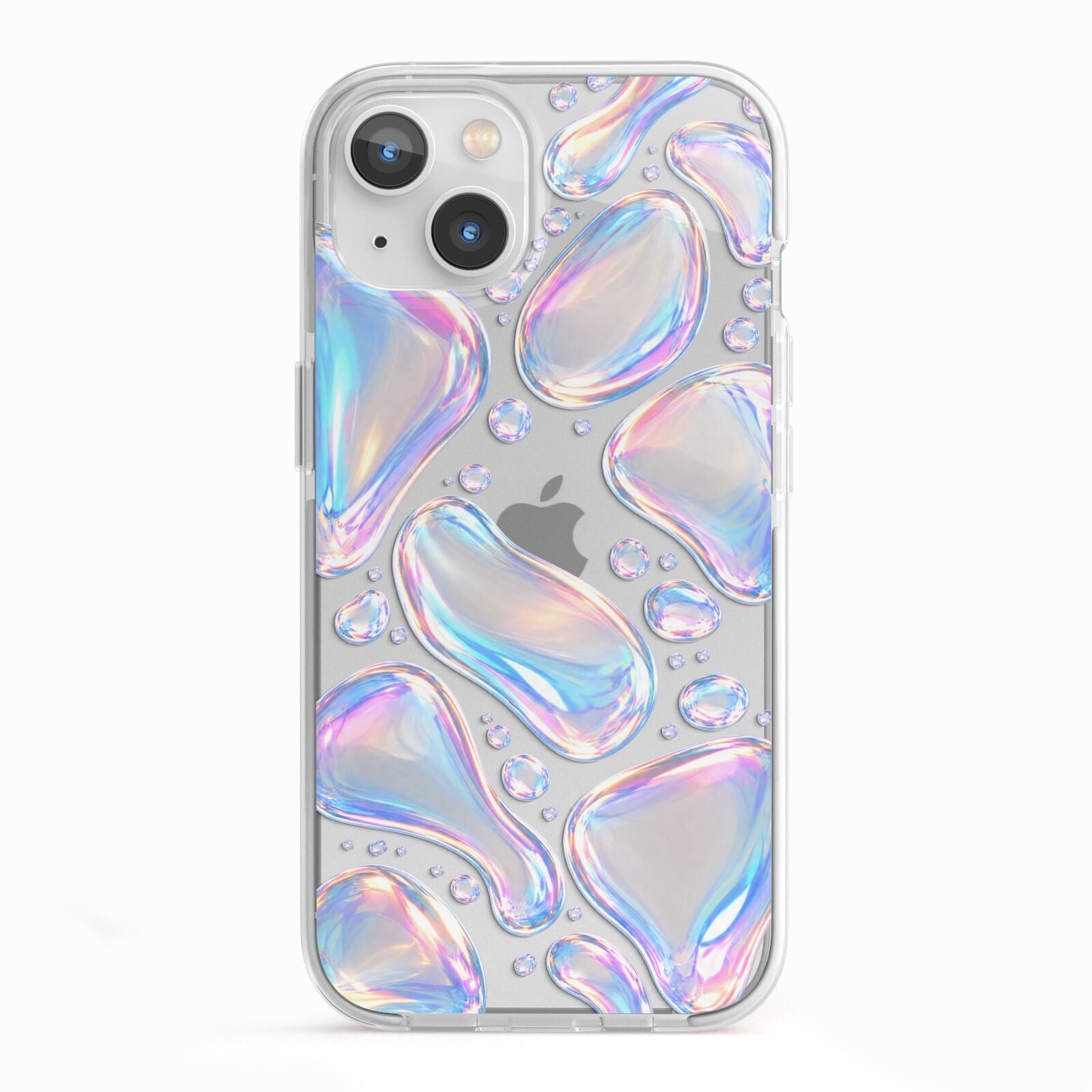 Opal Drift iPhone 13 TPU Impact Case with White Edges