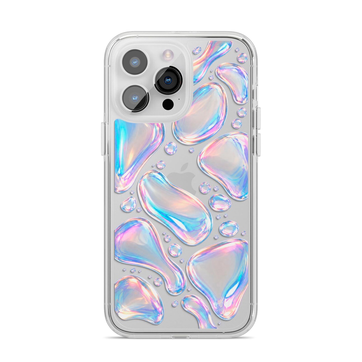 Opal Drift iPhone 14 Pro Max Clear Tough Case Silver