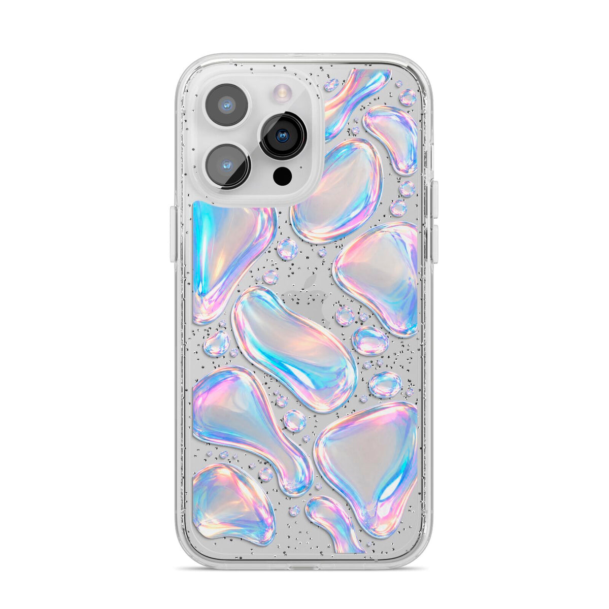 Opal Drift iPhone 14 Pro Max Glitter Tough Case Silver
