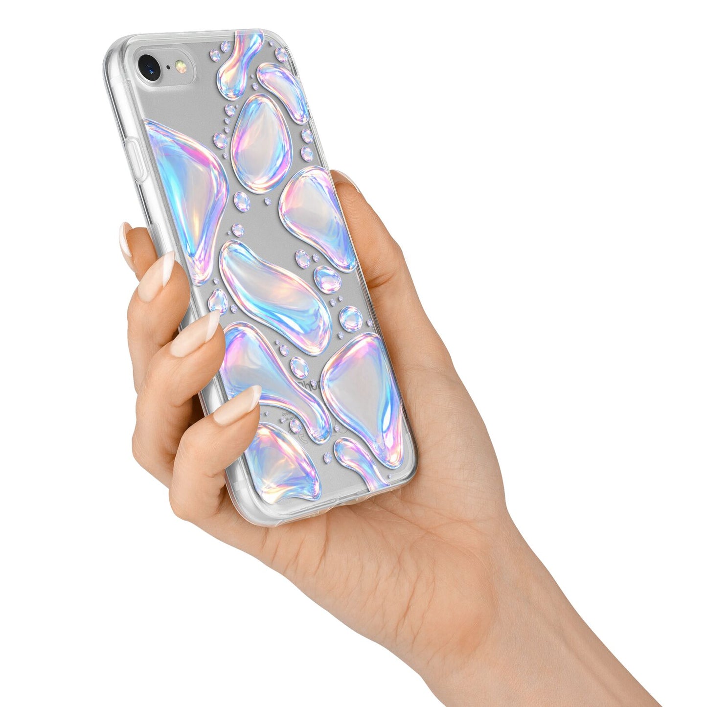 Opal Drift iPhone 7 Bumper Case on Silver iPhone Alternative Image