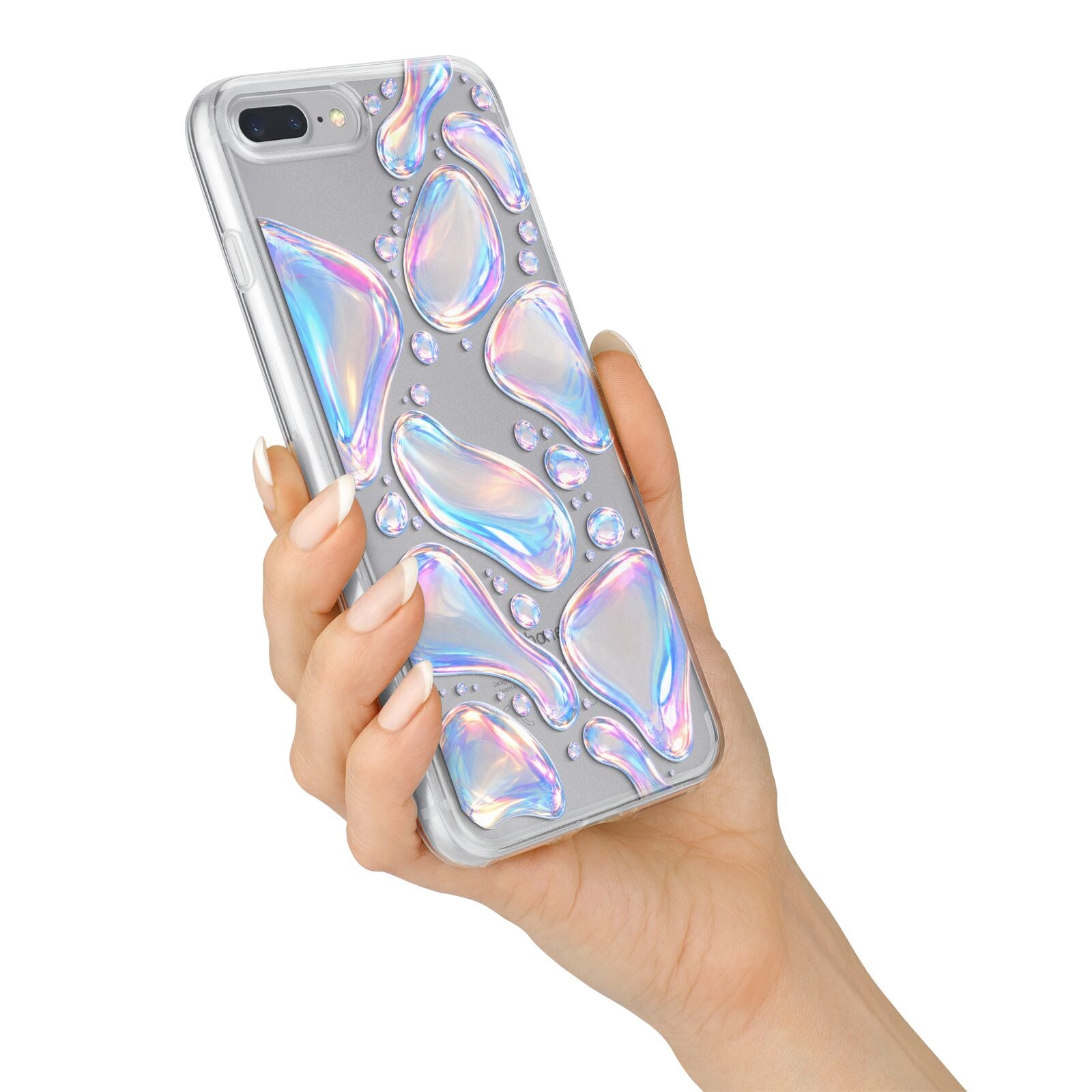 Opal Drift iPhone 7 Plus Bumper Case on Silver iPhone Alternative Image