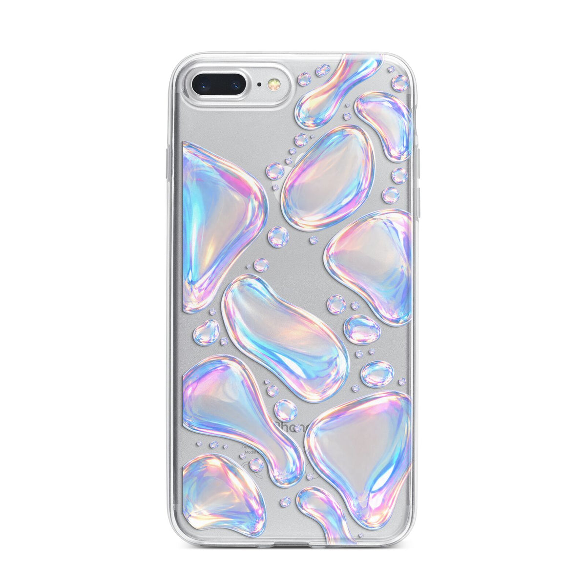 Opal Drift iPhone 7 Plus Bumper Case on Silver iPhone