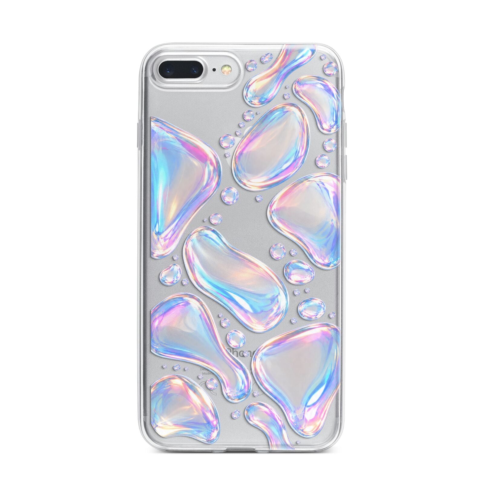 Opal Drift iPhone 7 Plus Bumper Case on Silver iPhone