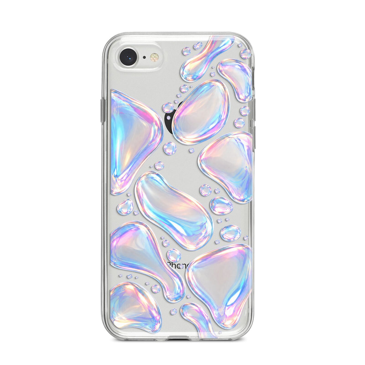 Opal Drift iPhone 8 Bumper Case on Silver iPhone