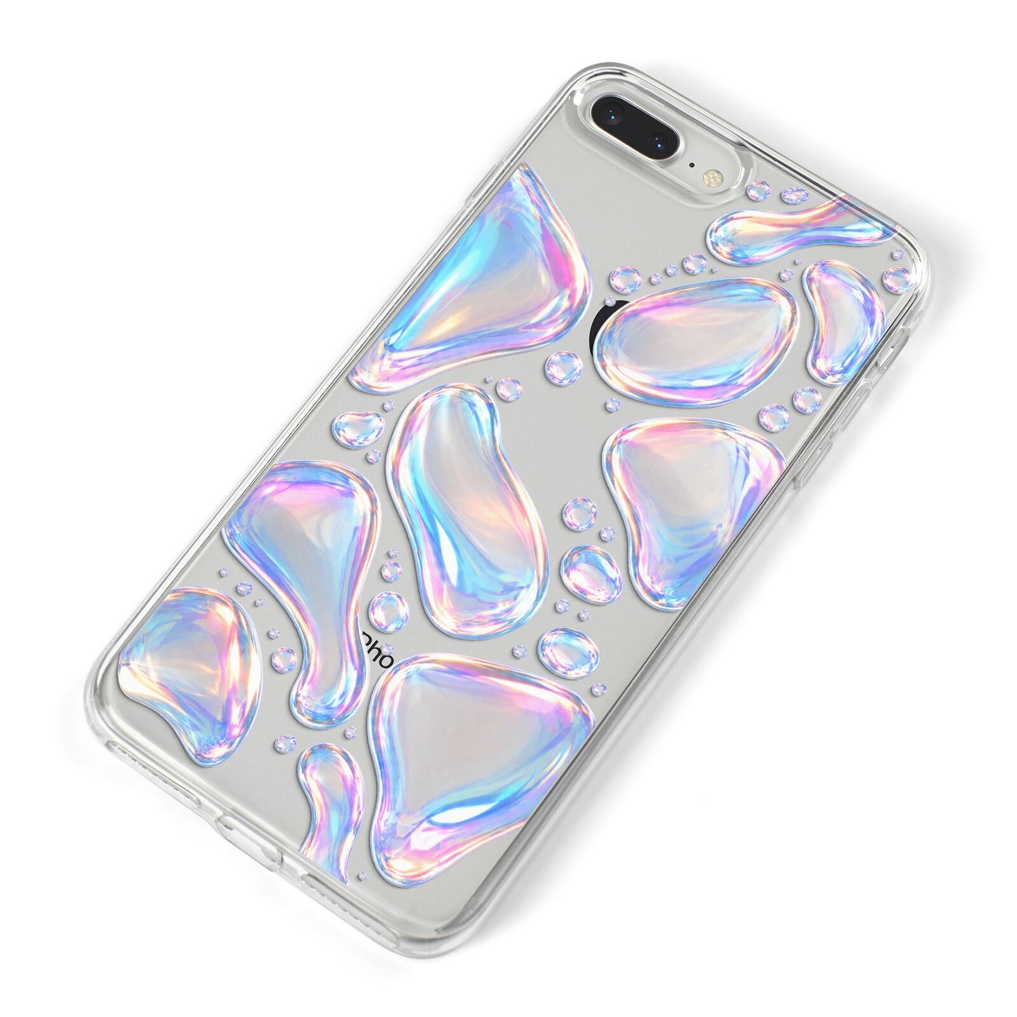 Opal Drift iPhone 8 Plus Bumper Case on Silver iPhone Alternative Image