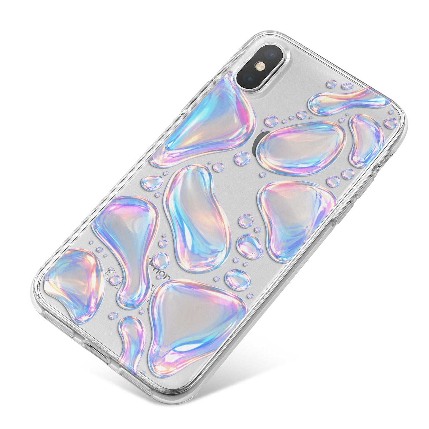 Opal Drift iPhone X Bumper Case on Silver iPhone