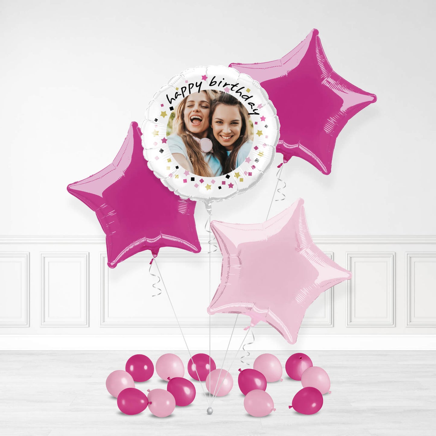 Personalisierter Geburtstagskonfetti -Fotoballon
