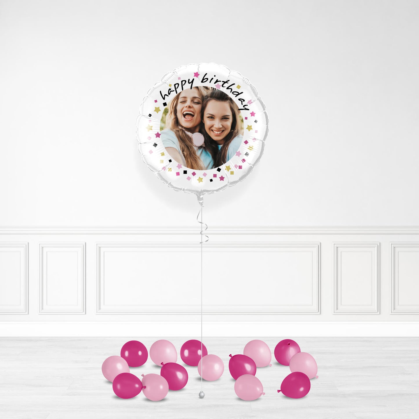 Personalisierter Geburtstagskonfetti -Fotoballon