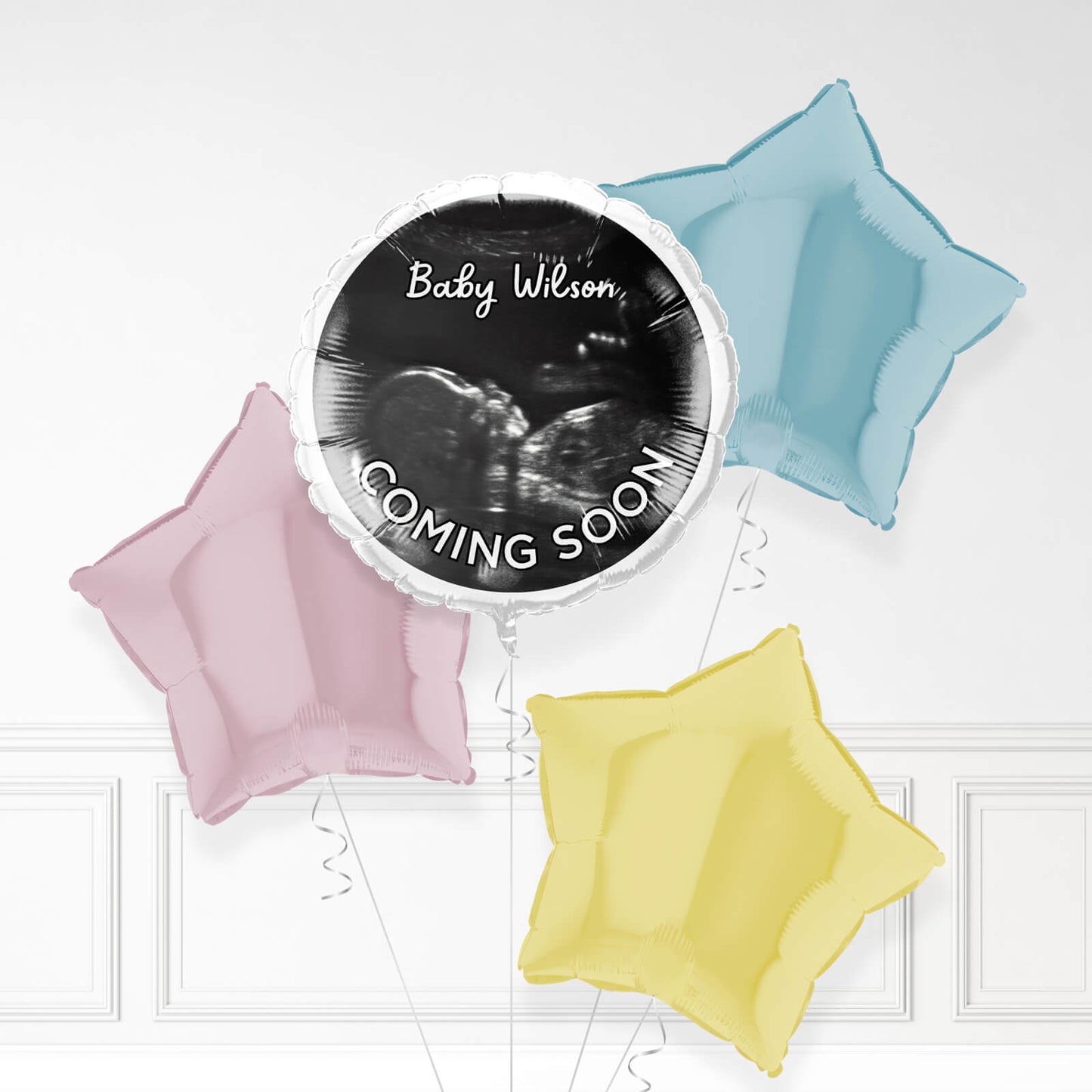 Baby -Ankündigung Fotoballon