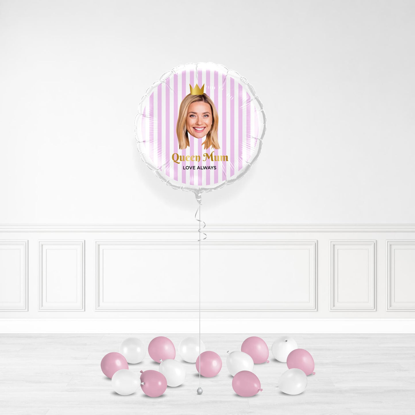Muttertagsfoto Gesichtsballon