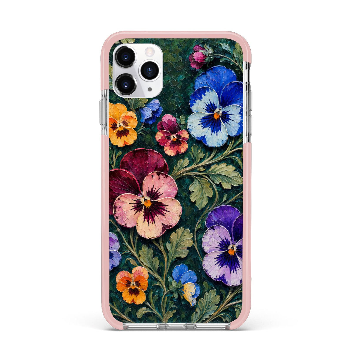 Pansy Parade iPhone 11 Pro Max Impact Pink Edge Case