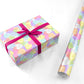 Pastel Candy Hearts Personalised Wrapping Paper