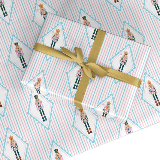 Pastel Nutcracker Parade Custom Wrapping Paper