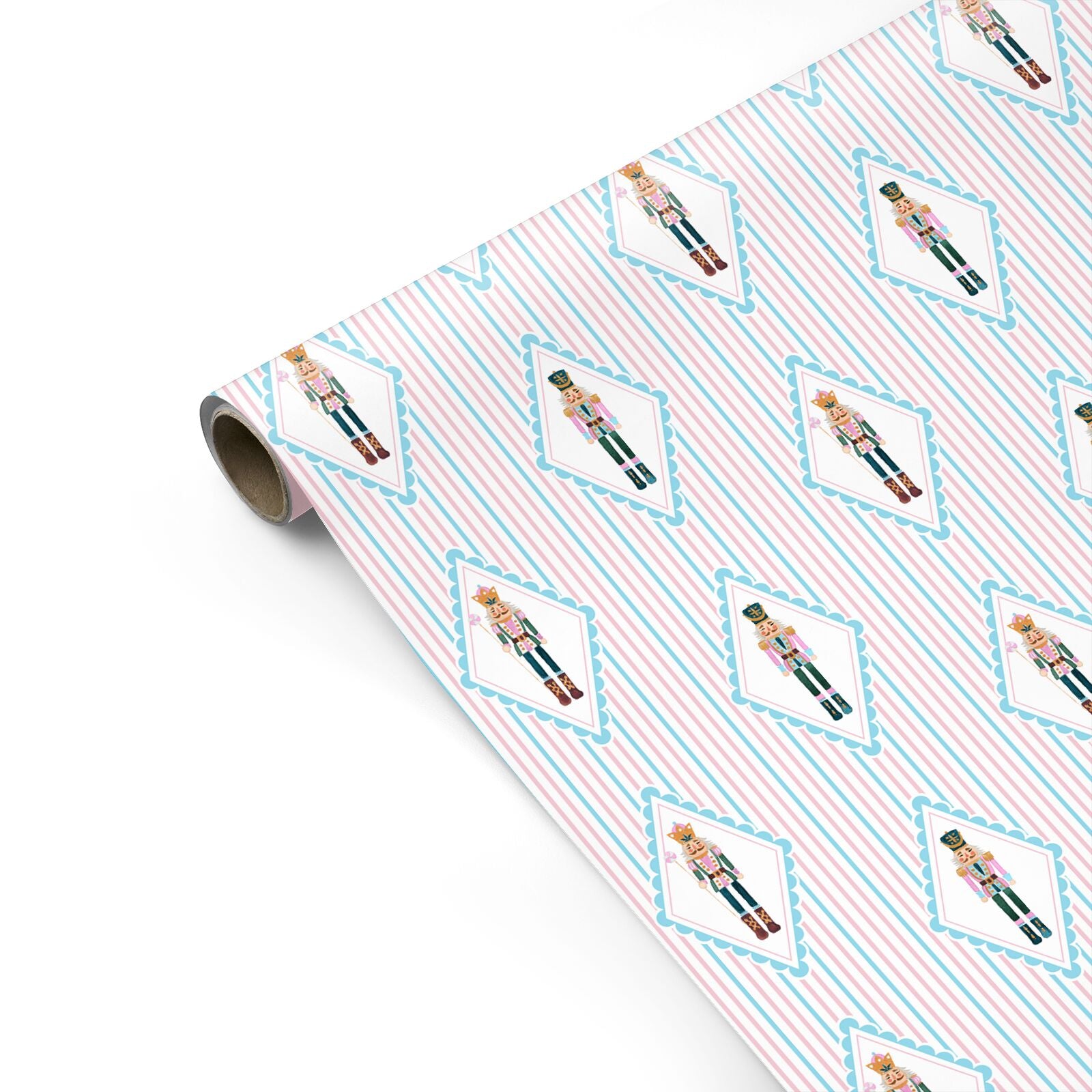 Pastel Nutcracker Parade Personalised Gift Wrap