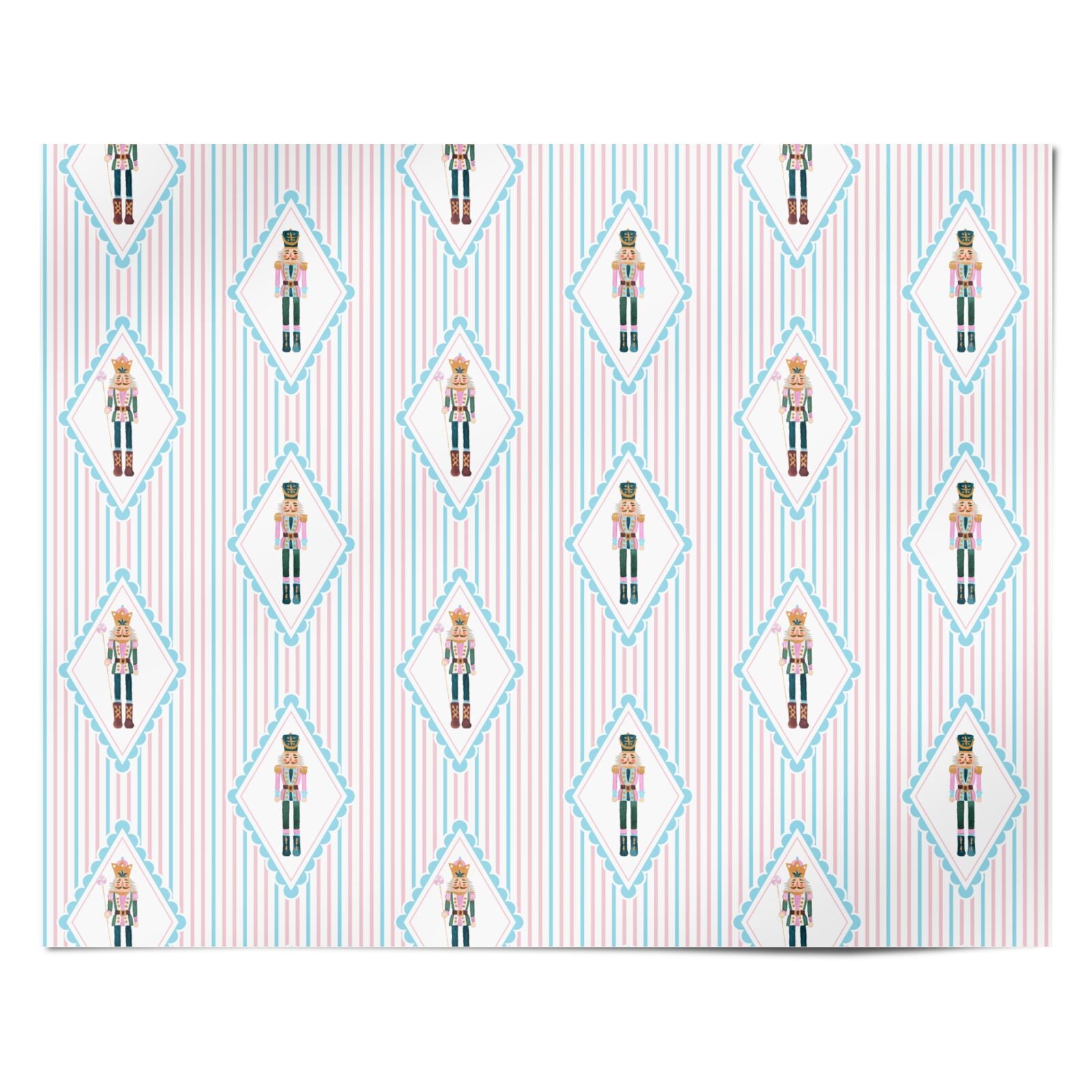 Pastel Nutcracker Parade Personalised Wrapping Paper Alternative