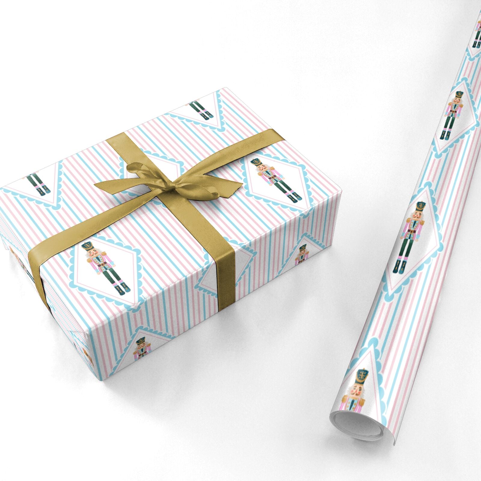 Pastel Nutcracker Parade Personalised Wrapping Paper