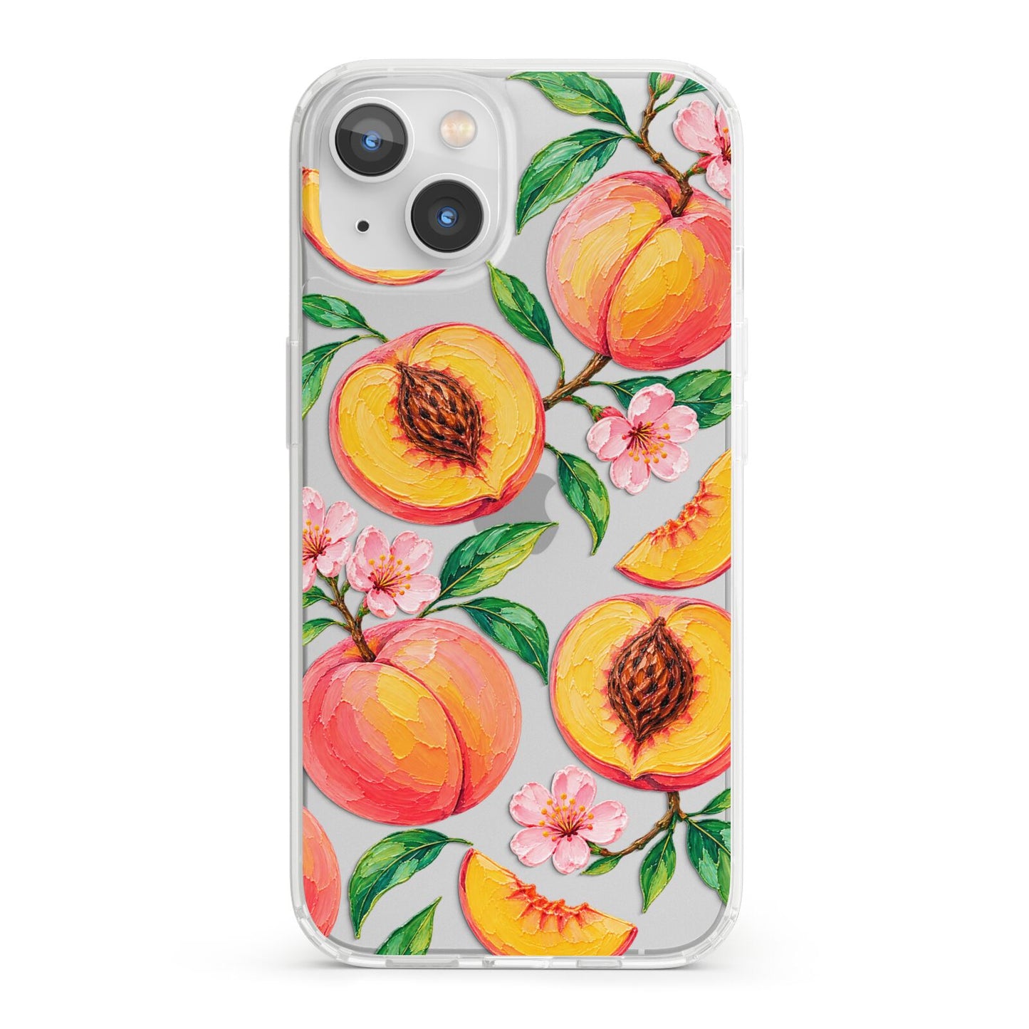 Peach Sorbet iPhone 13 Clear Bumper Case