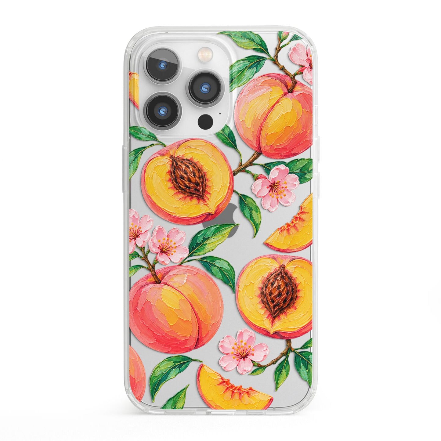 Peach Sorbet iPhone 13 Pro Clear Bumper Case