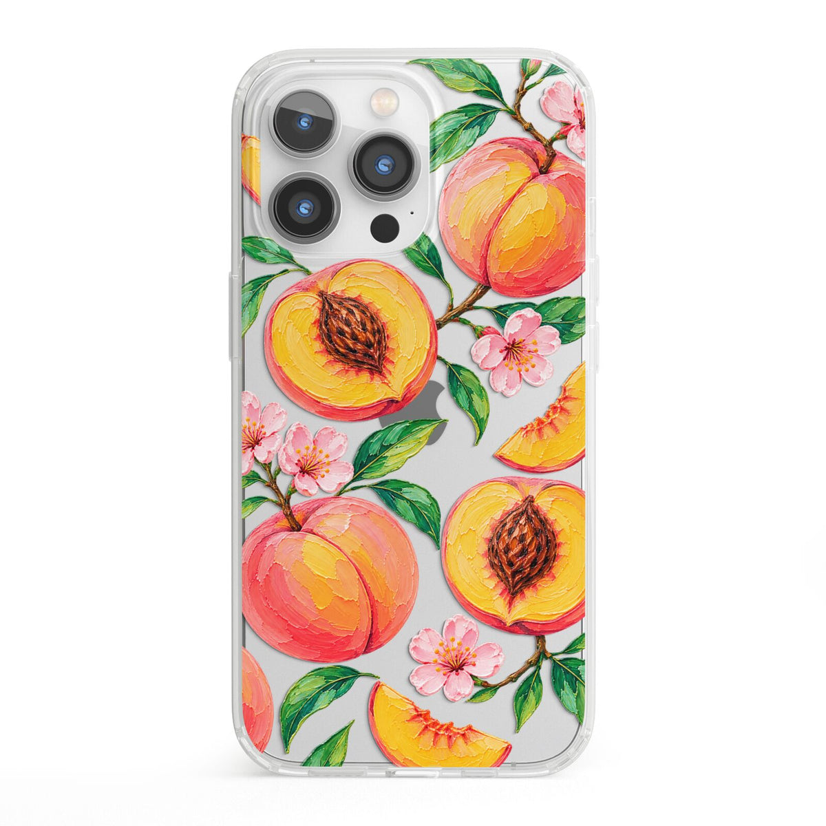 Peach Sorbet iPhone 13 Pro Clear Bumper Case
