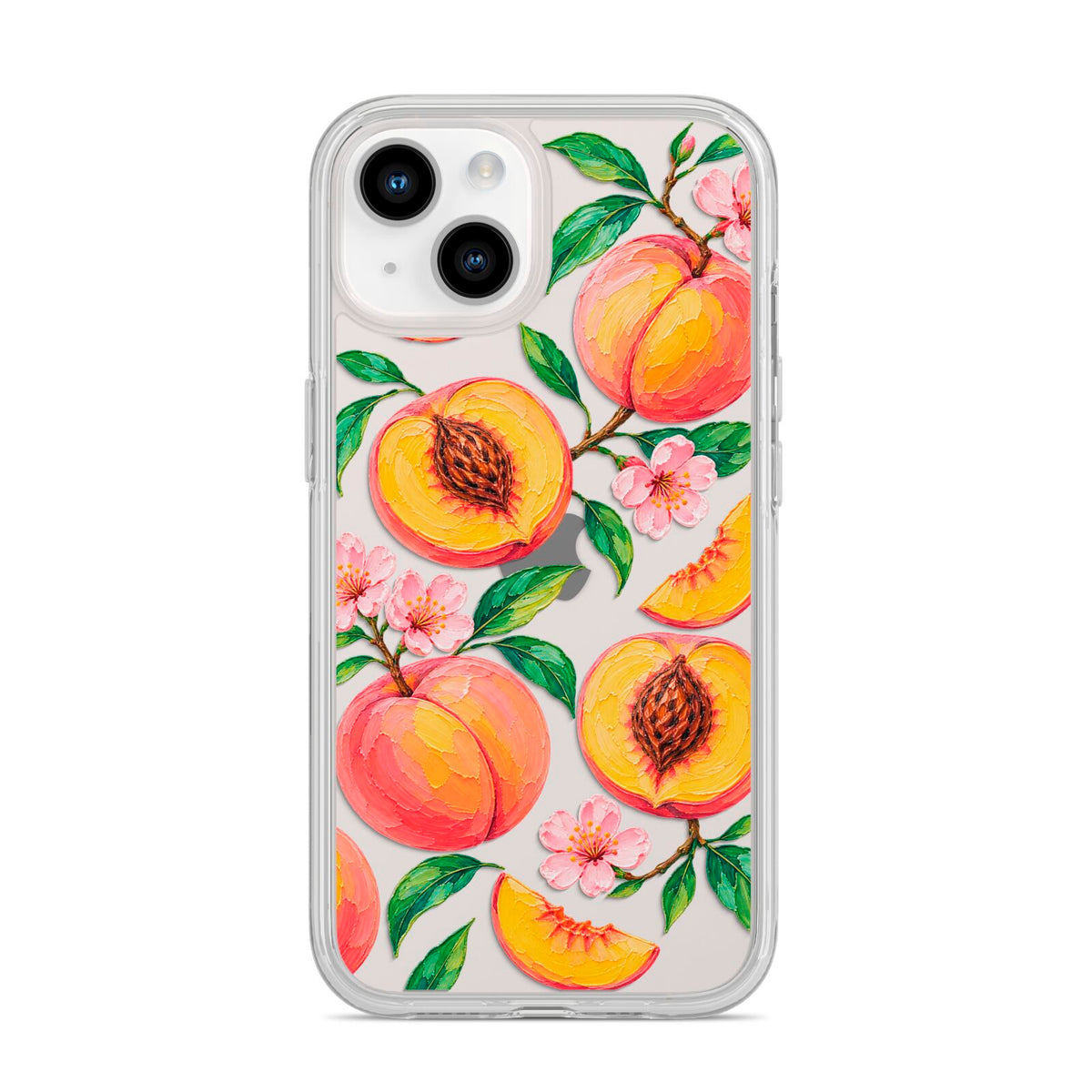 Peach Sorbet iPhone 14 Clear Tough Case Starlight