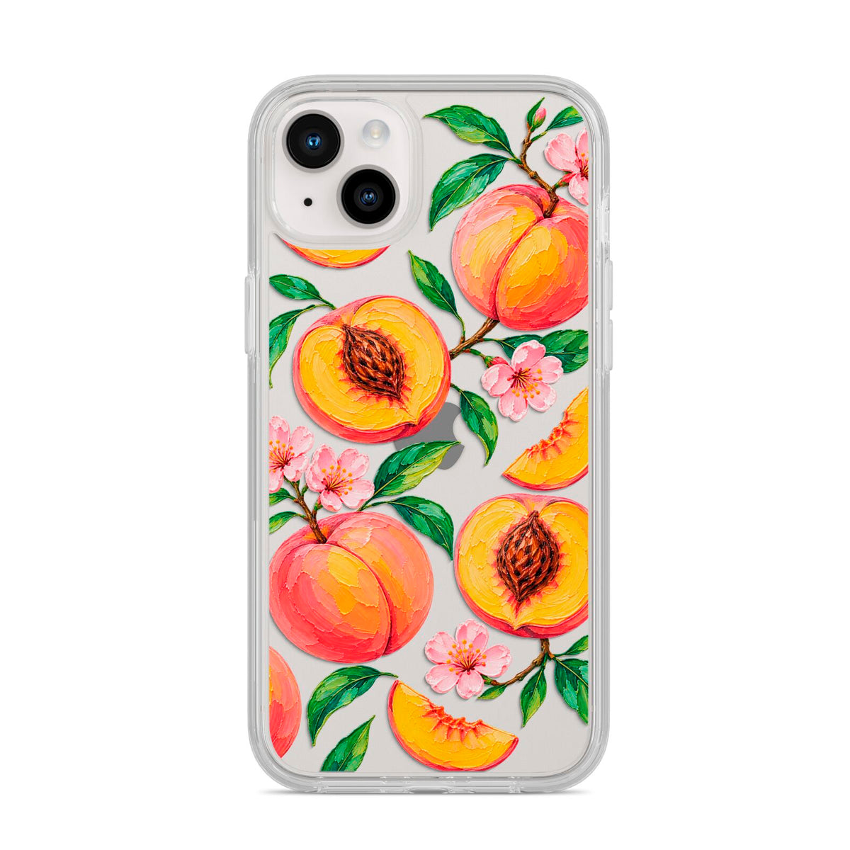 Peach Sorbet iPhone 14 Plus Clear Tough Case Starlight