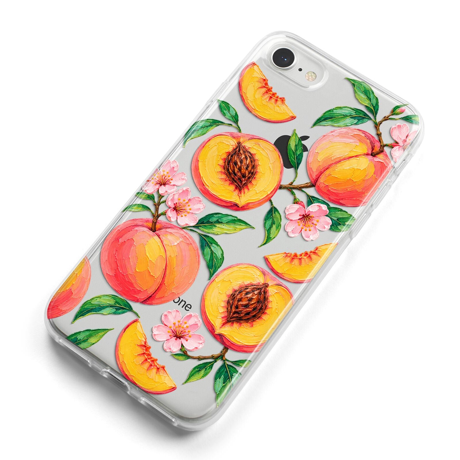 Peach Sorbet iPhone 8 Bumper Case on Silver iPhone Alternative Image