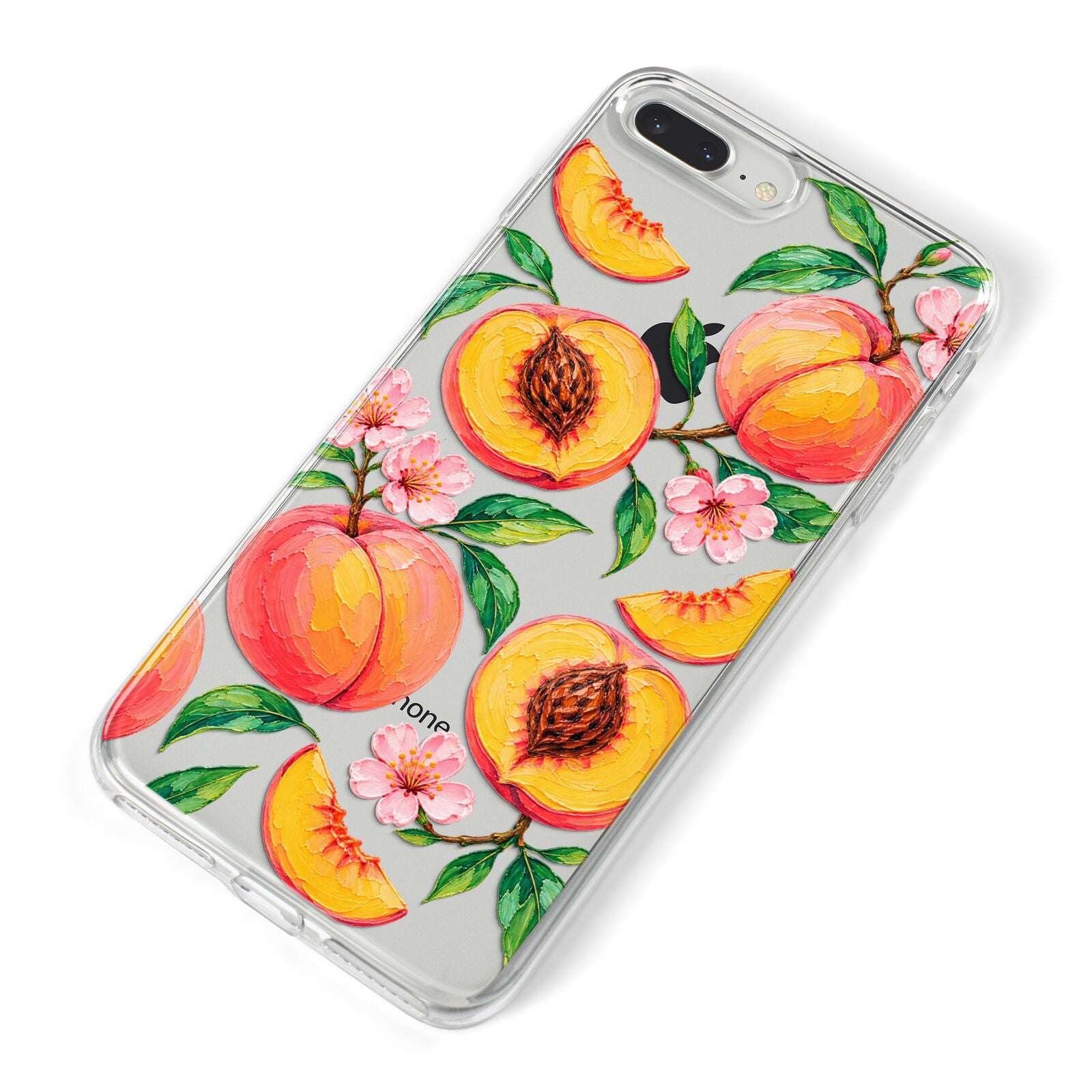 Peach Sorbet iPhone 8 Plus Bumper Case on Silver iPhone Alternative Image