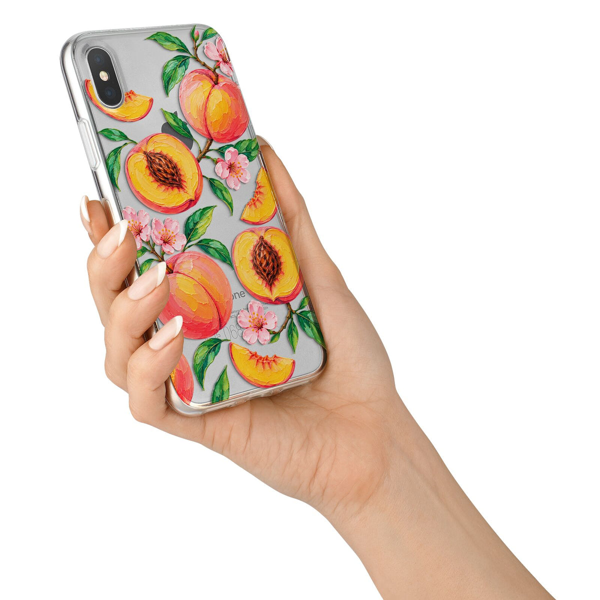 Peach Sorbet iPhone X Bumper Case on Silver iPhone Alternative Image 2