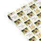 Personalised 16th Birthday Photo and Name Gold Balloon Celebration Personalised Gift Wrap