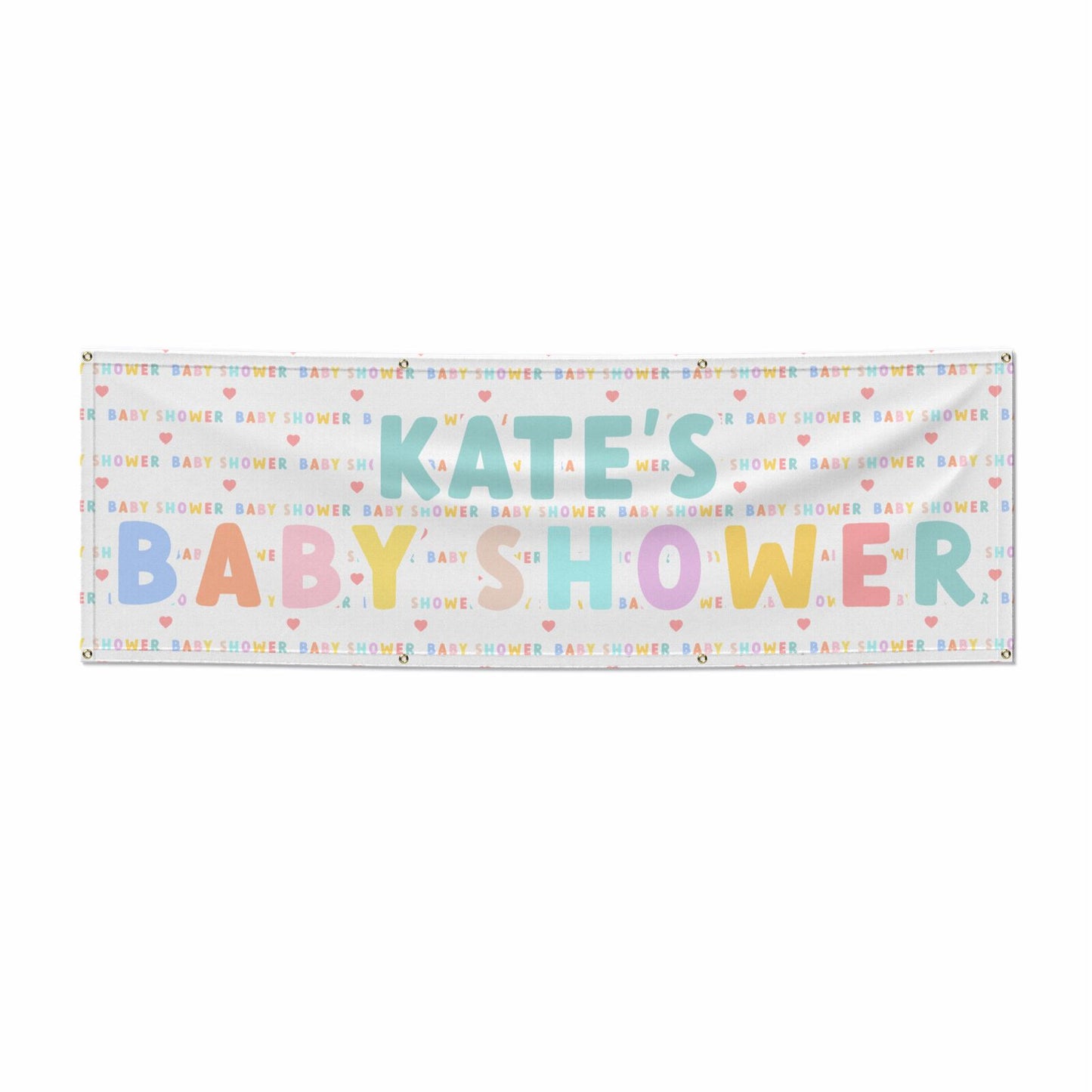Personalised Baby Shower 6x2 Banner