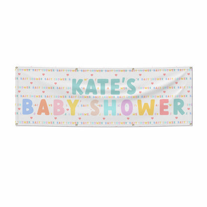Personalised Baby Shower 6x2 Banner
