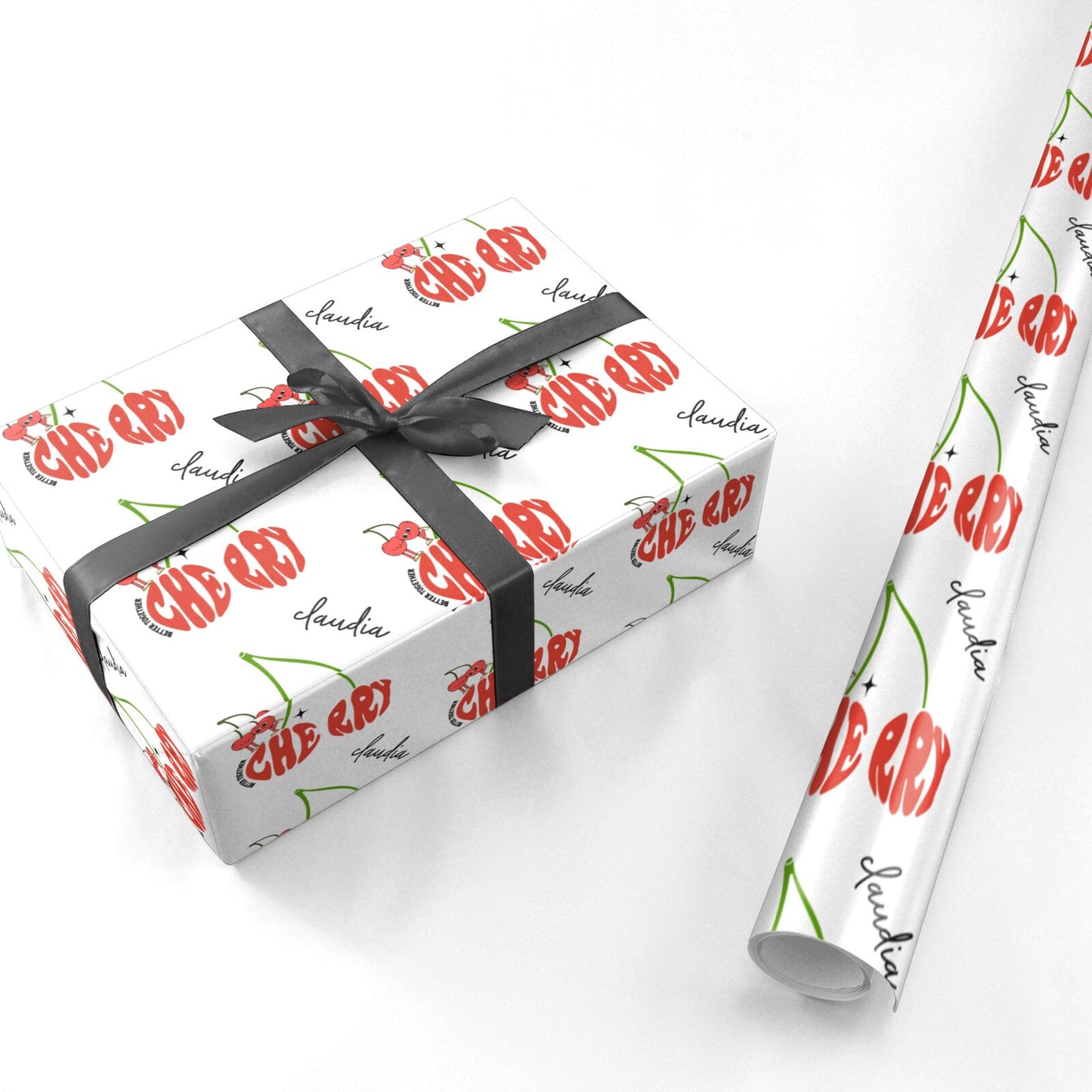 Personalised Cherry Personalised Wrapping Paper