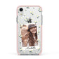 Personalised Daisy Photo Frame Design Apple iPhone XR Impact Case Pink Edge on Silver Phone
