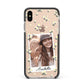 Personalised Daisy Photo Frame Design Apple iPhone Xs Max Impact Case Black Edge on Gold Phone